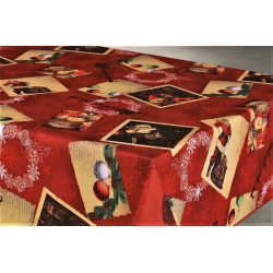 Nappe anti tache rectangulaire "Noel" 145 x 240 cm (6 à 10 couverts)