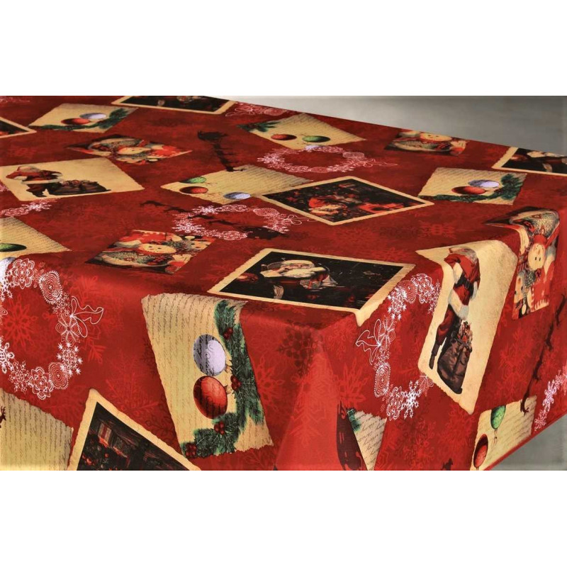 Nappe anti tache rectangulaire "Noel" 145 x 300 cm (8 à 12 couverts)