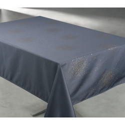 Nappe anti tache rectangulaire "Ariane Effet Métal Gold" 145 x 240 cm (6 à 10 couverts)