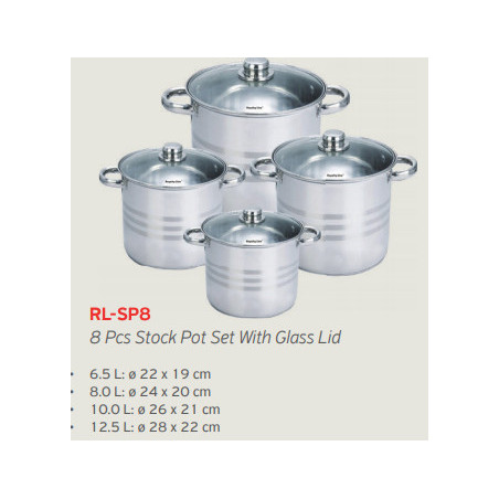 Lot de faitout "Traiteur" Acier inoxydable Royalty Line