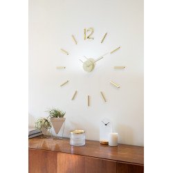 Horloge murale en métal noire "Blink" Umbra