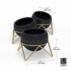 Lot de 3 porte plantes "Potsy" Umbra