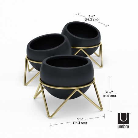 Lot de 3 porte plantes "Potsy" Umbra