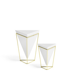 Lot de 2 Jardinières de Bureau & Pots Géométriques "Trigg" Umbra