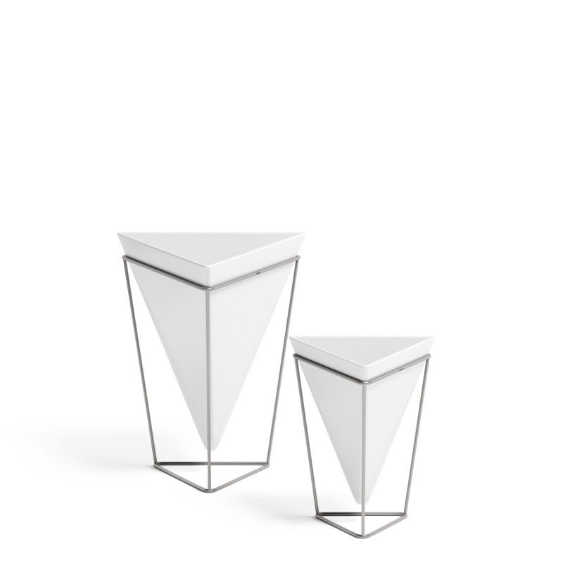 Lot de 2 Jardinières de Bureau & Pots Géométriques "Trigg" Umbra