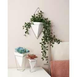 Lot de 2 Jardinières de Bureau & Pots Géométriques "Trigg" Umbra