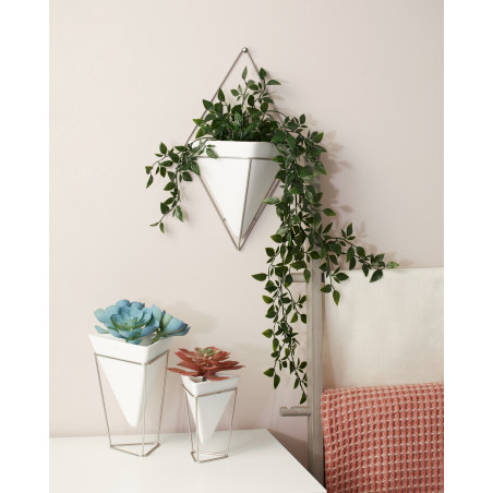 Lot de 2 Jardinières de Bureau & Pots Géométriques "Trigg" Umbra