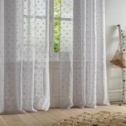 Voilage "Lily" blanc 140 x 240 cm