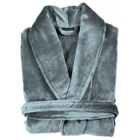 Peignoir Col châle Velours polyester 300 g/m² "Doris" Orage