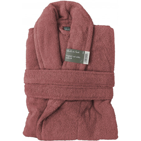 Peignoir col châle Eponge coton 380 gr/m² "Naïa" Vent du sud