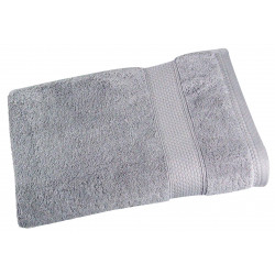 Drap de bain éponge "Naîa" 95 x 140 cm 550 gr/m² Vent du sud Cendre