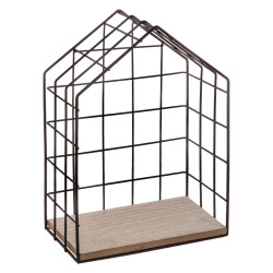 Lot de 3 étagères Maison Noir Atmosphera