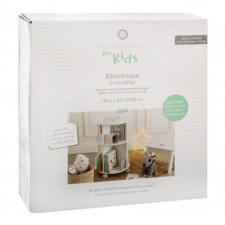 Bibliothèque ronde pour chambre d'enfant Atmosphera