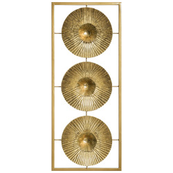 Déco murale "Ginko" métal 50x100 cm Atmosphera