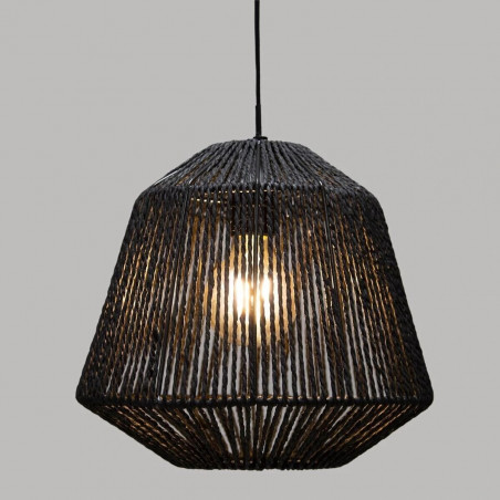 Suspension corde etnik "Jily" diamètre 29 cm hauteur 26 cm Atmosphera