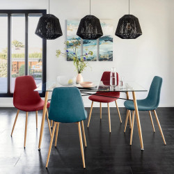 Suspension corde etnik "Jily" diamètre 29 cm hauteur 26 cm Atmosphera