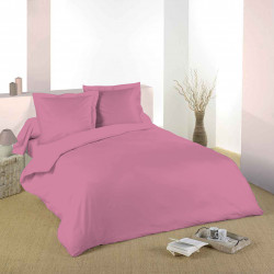 Housse de couette Rose 260 x 240 cm / 100% Coton / 57 Fils/cm² pour lit 2 places "King Size"