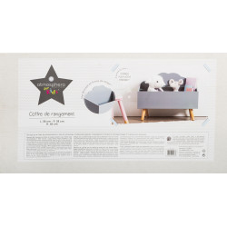 Coffre à jouets en bois "Nuage" Atmosphera