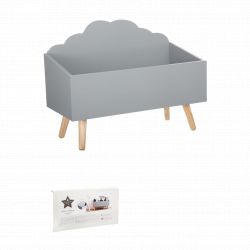 Coffre à jouets en bois "Nuage" Atmosphera