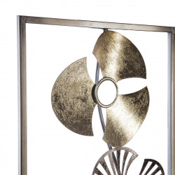 Déco murale "Fleurs", métal 31 x 89 cm Atmosphera
