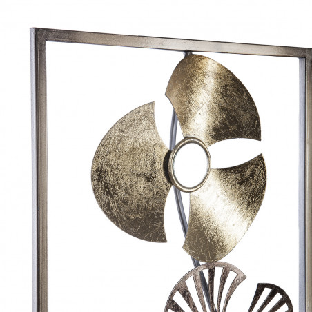 Déco murale "Fleurs", métal 31 x 89 cm Atmosphera
