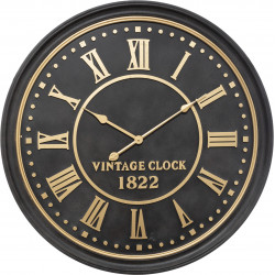 Horloge "Aedan" noire Diamètre 77 cm Atmosphera