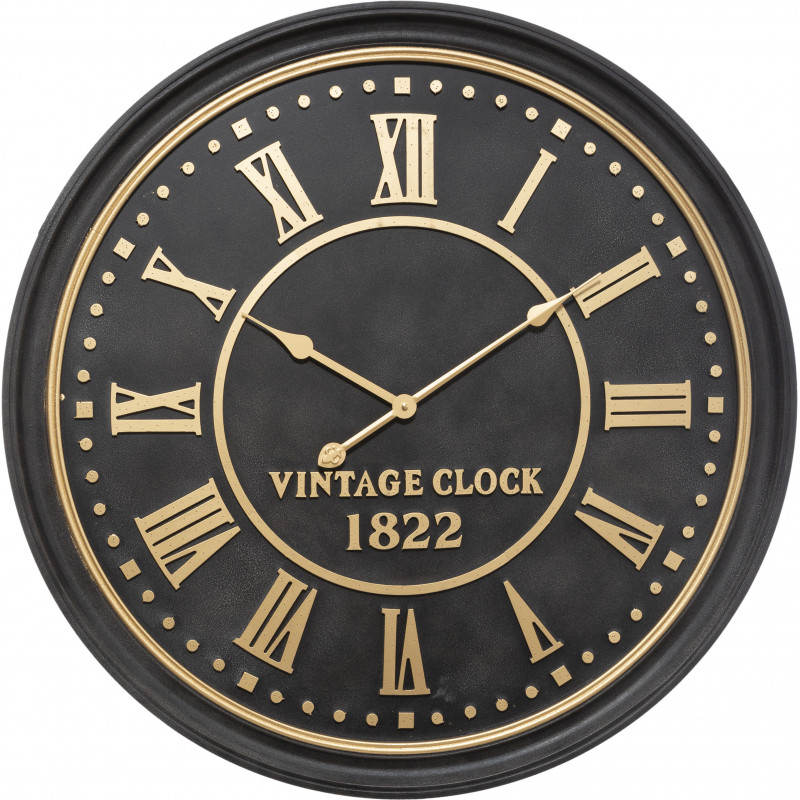 Horloge "Aedan" noire Diamètre 77 cm Atmosphera