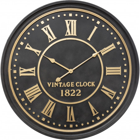 Horloge "Aedan" noire Diamètre 77 cm Atmosphera