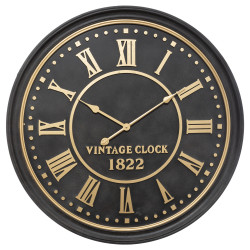 Horloge "Aedan" noire Diamètre 77 cm Atmosphera