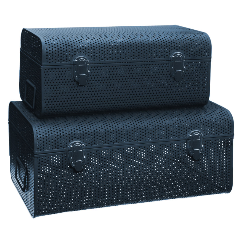 Lot de 2 cantines métal perforée Atmosphera