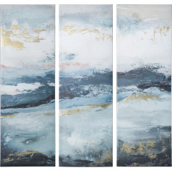 Toile imprimée "Triptyque" 90 x 90  cm Atmosphera