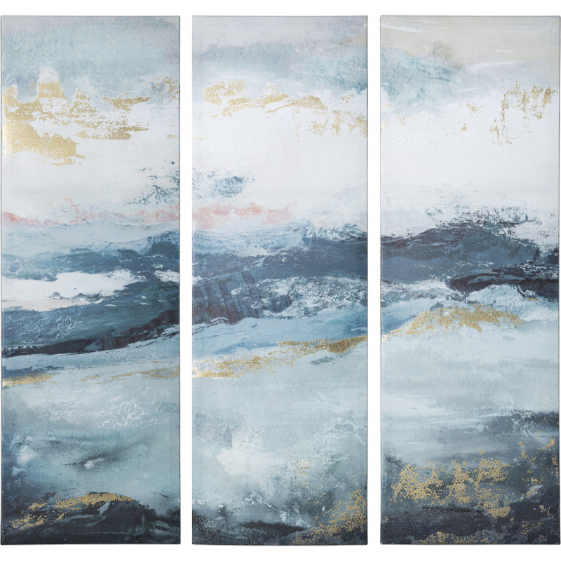 Toile imprimée "Triptyque" 90 x 90  cm Atmosphera