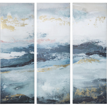 Toile imprimée "Triptyque" 90 x 90  cm Atmosphera