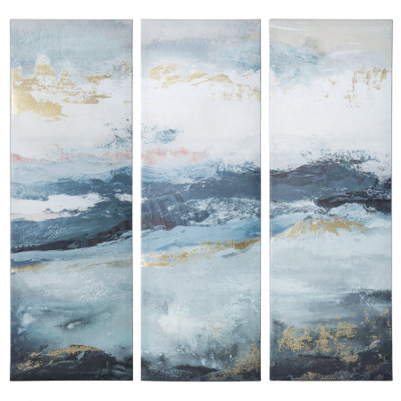 Toile imprimée "Triptyque" 90 x 90  cm Atmosphera