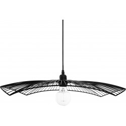 Suspension filaire "Cuzco" noire, métal Diamètre 58 cm Atmosphera