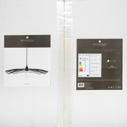 Suspension filaire "Cuzco" noire, métal Diamètre 58 cm Atmosphera