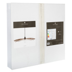 Suspension filaire "Cuzco" noire, métal Diamètre 58 cm Atmosphera