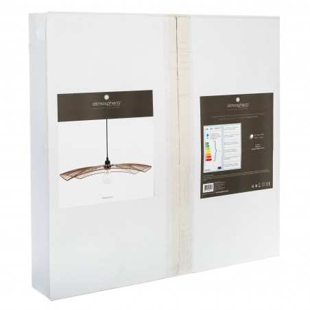 Suspension filaire "Cuzco" noire, métal Diamètre 58 cm Atmosphera
