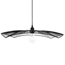 Suspension filaire "Cuzco" noire, métal Diamètre 58 cm Atmosphera