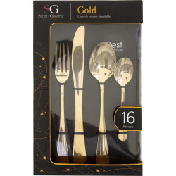 Ménagère 16 pièces "Gold"