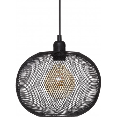 Suspension "Emie" noire, métal Diamètre 25 cm Atmosphera
