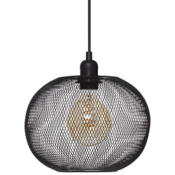 Suspension "Emie" noire, métal Diamètre 25 cm Atmosphera