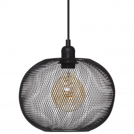 Suspension "Emie" noire, métal Diamètre 25 cm Atmosphera