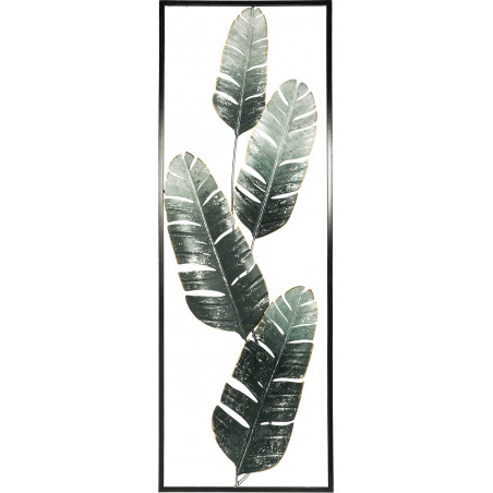 Déco murale "Bananier", métal 31 x 89 cm Atmosphera