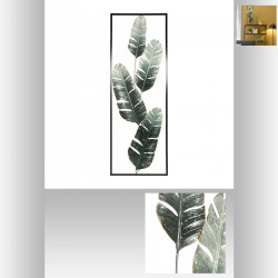 Déco murale "Bananier", métal 31 x 89 cm Atmosphera