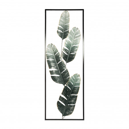 Déco murale "Bananier", métal 31 x 89 cm Atmosphera