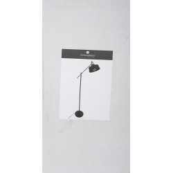 Lampadaire arc "Flower" noir métal Hauteur 155 cm Atmosphera