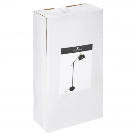 Lampadaire arc "Flower" noir métal Hauteur 155 cm Atmosphera
