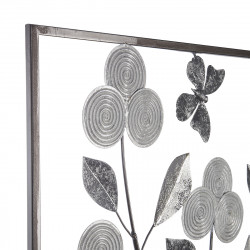 Déco murale "Silver" métal 50 x 50 cm Atmosphera