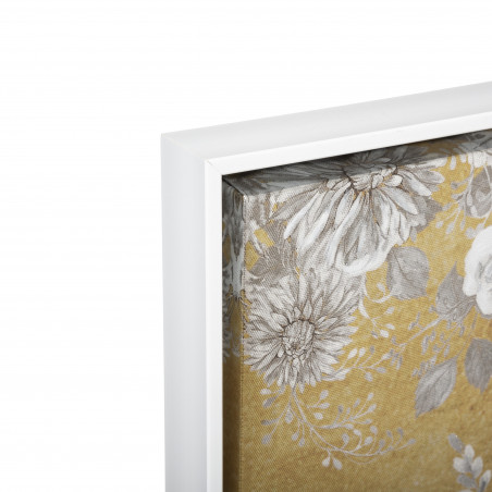 Toile imprimée "Fleur" encadrée 78 x 78 cm Atmosphera